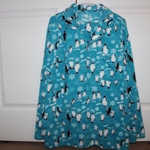 Blue Fleece Pajama Set